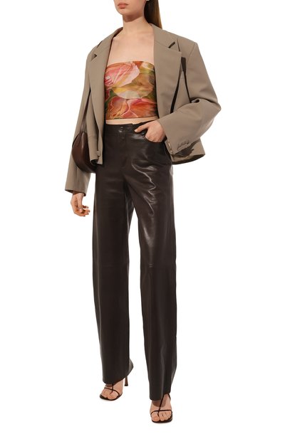 Шелковый платок розы GOURJI разноцветного цвета по цене 14990 руб., арт. T23ROSE7R/1, фото 2 Шелковый платок розы GOURJI, арт. T23ROSE7R/1, фото 2