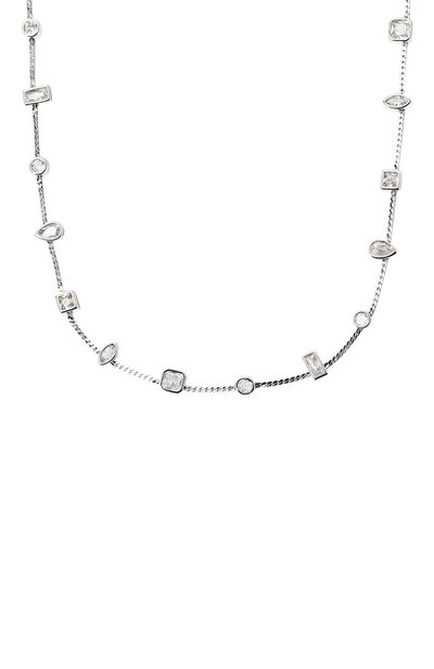 Колье LUV AJ серебряного цвета по цене 23900 руб., арт. SS23-N-BSSN-S, фото 3 Колье LUV AJ, арт. SS23-N-BSSN-S, фото 3