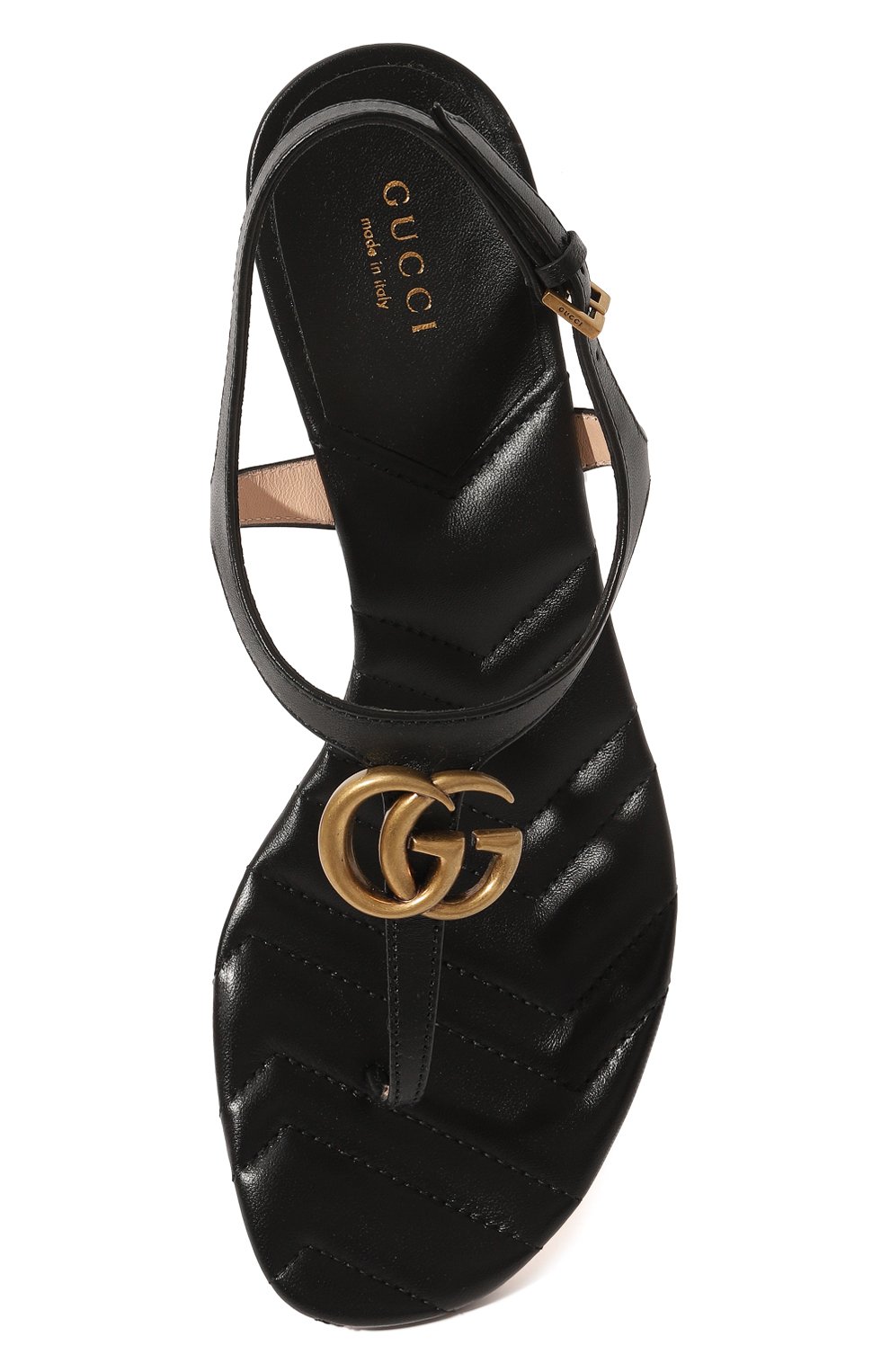Кожаные босоножки double g GUCCI, арт. 674840 BKO00, фото 6