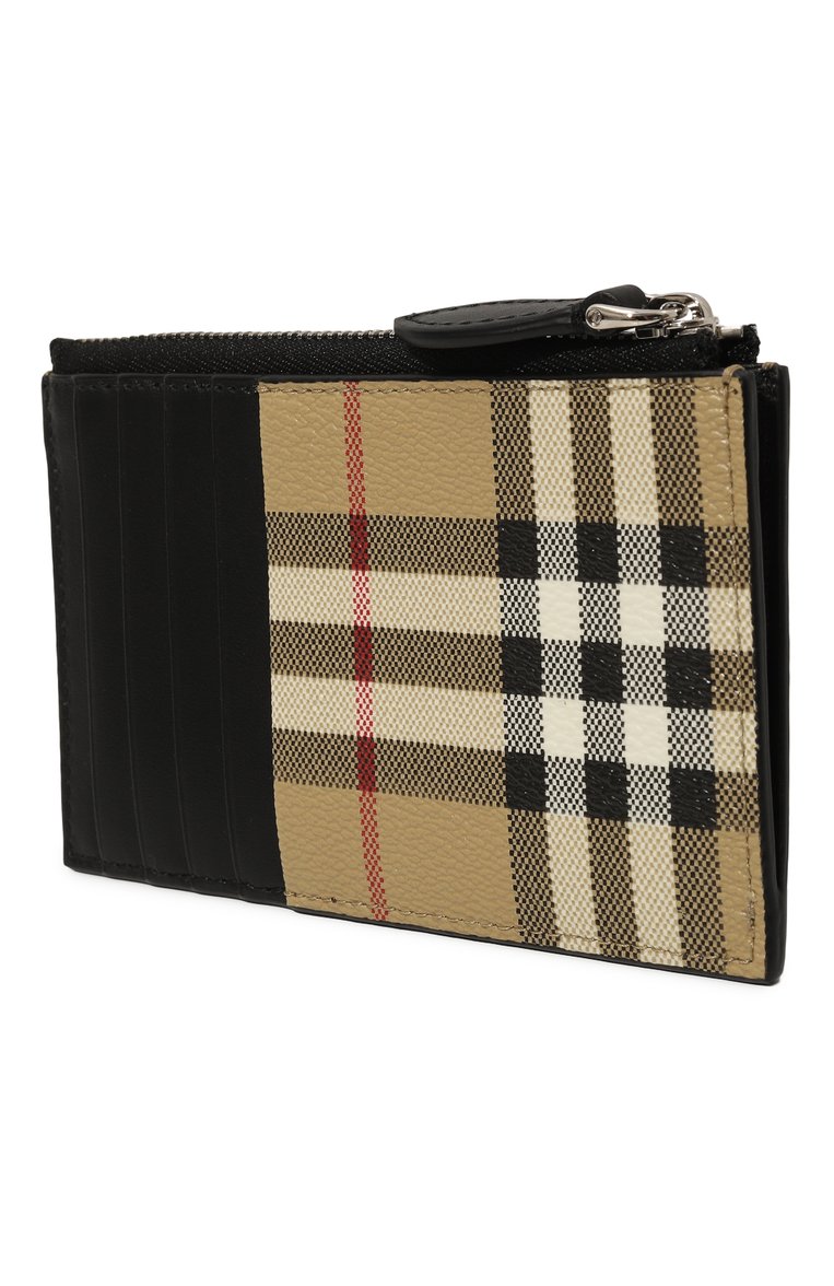 Мужской футляр для кредитных карт BURBERRY бежевого цвета, арт. 8069825 | Фото 2 (Нос: Не проставлено; Материал: Синтетический материал)