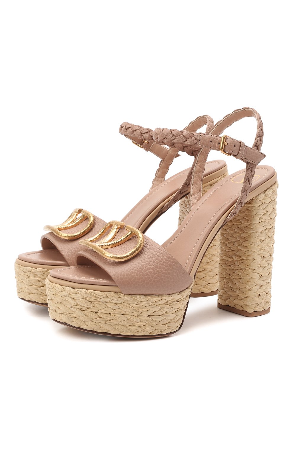 Кожаные босоножки vlogo signature VALENTINO, арт. VW2S0AX6/DWX, фото 1