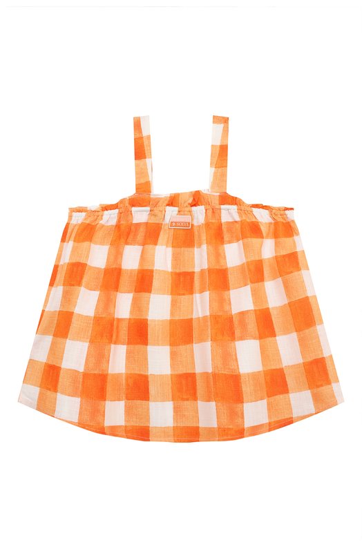 Топ из вискозы Scotch and Soda Оранжевый, фото 2