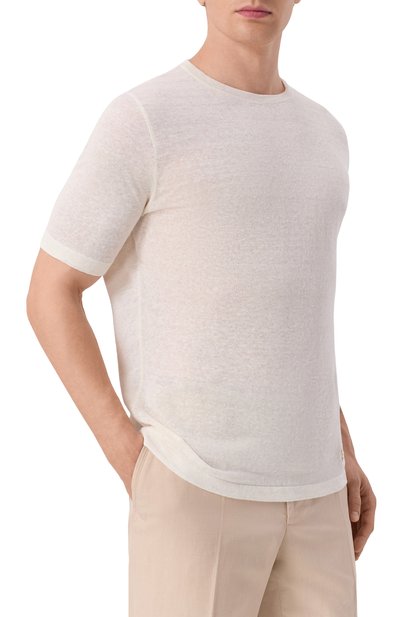 Льняная футболка ZILLI, арт. KRN002M0800VZLI00/48, фото 3