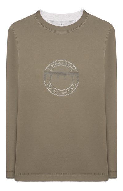 Хлопковый лонгслив BRUNELLO CUCINELLI, арт. B0B13T176C, фото 1