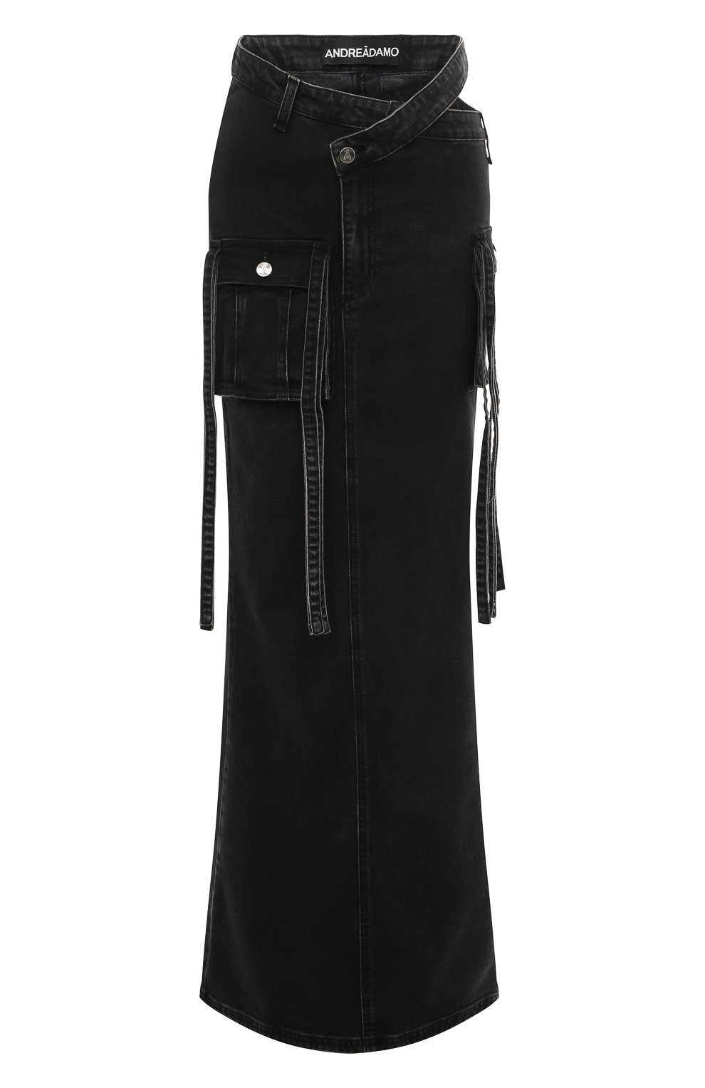 Джинсовая юбка ANDREADAMO темно-серого цвета по цене 62300 руб., арт. ADPS23SK14958274, фото 1 Джинсовая юбка ANDREADAMO, арт. ADPS23SK14958274, фото 1