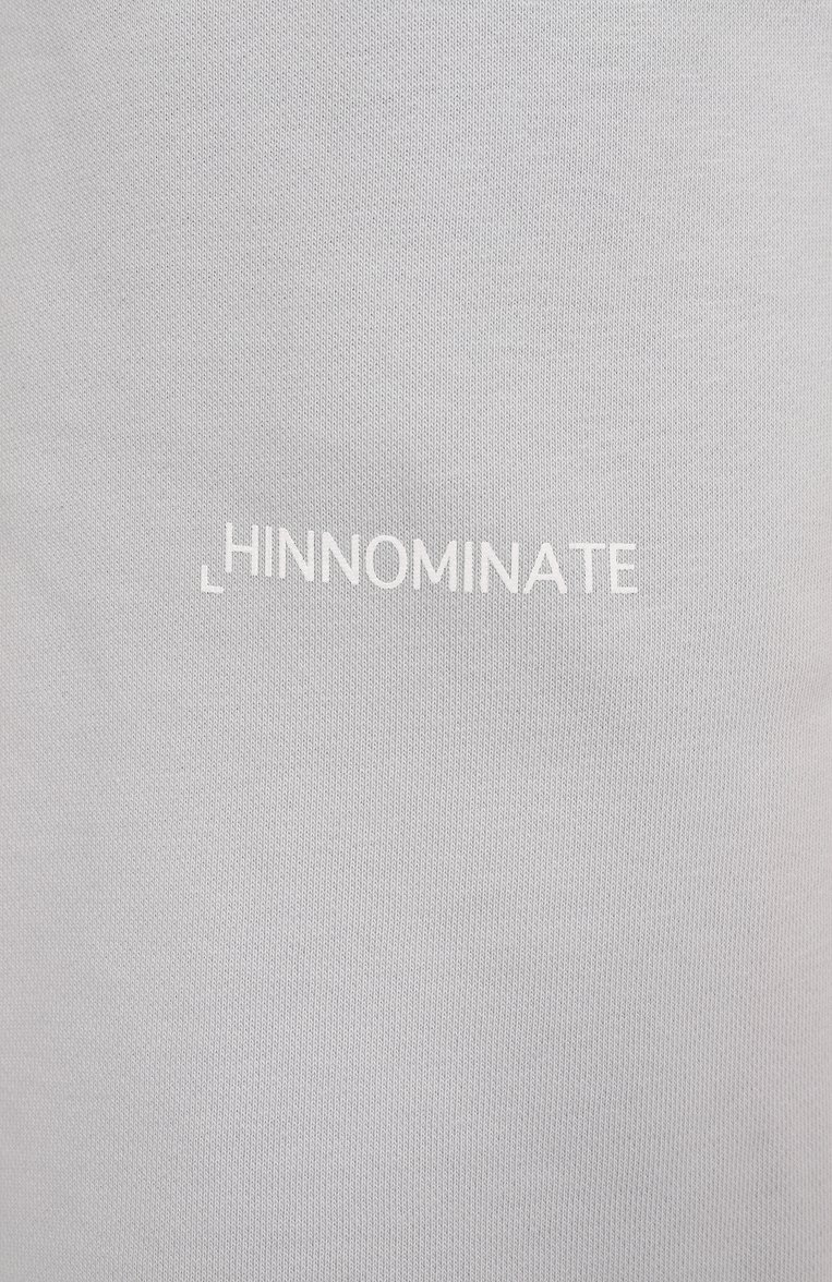 Мужские хлопковые шорты HINNOMINATE светло-серого цвета, арт. HMABM01314 | Фото 6 (Материал внешний: Хлопок, Синтетический материал; Длина Шорты М: Ниже колена; Принт: Без принта; Случай: Повседневный; Стили: Спорт-шик; Автоматизация состава: Проставлено; Автоматизация ТО: Проставлено; Детали: Без декора)