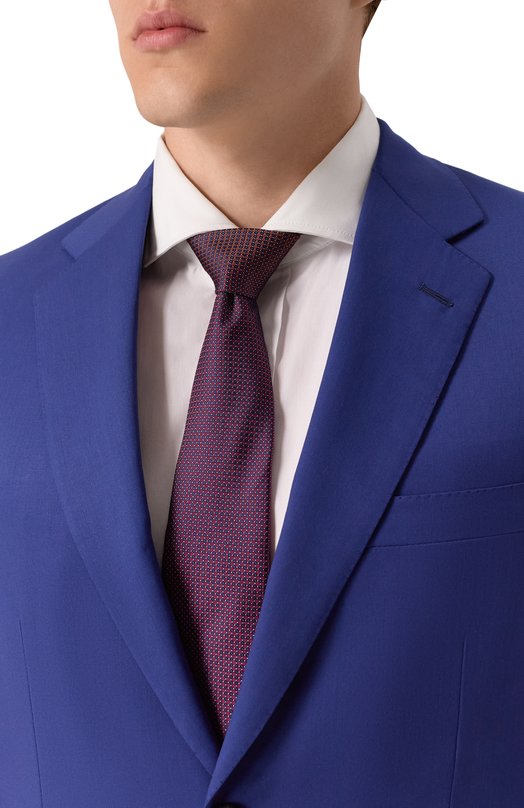 Шелковый галстук Canali 82/HJ04333 Фиолетовый  82/HJ04333 Фото 2