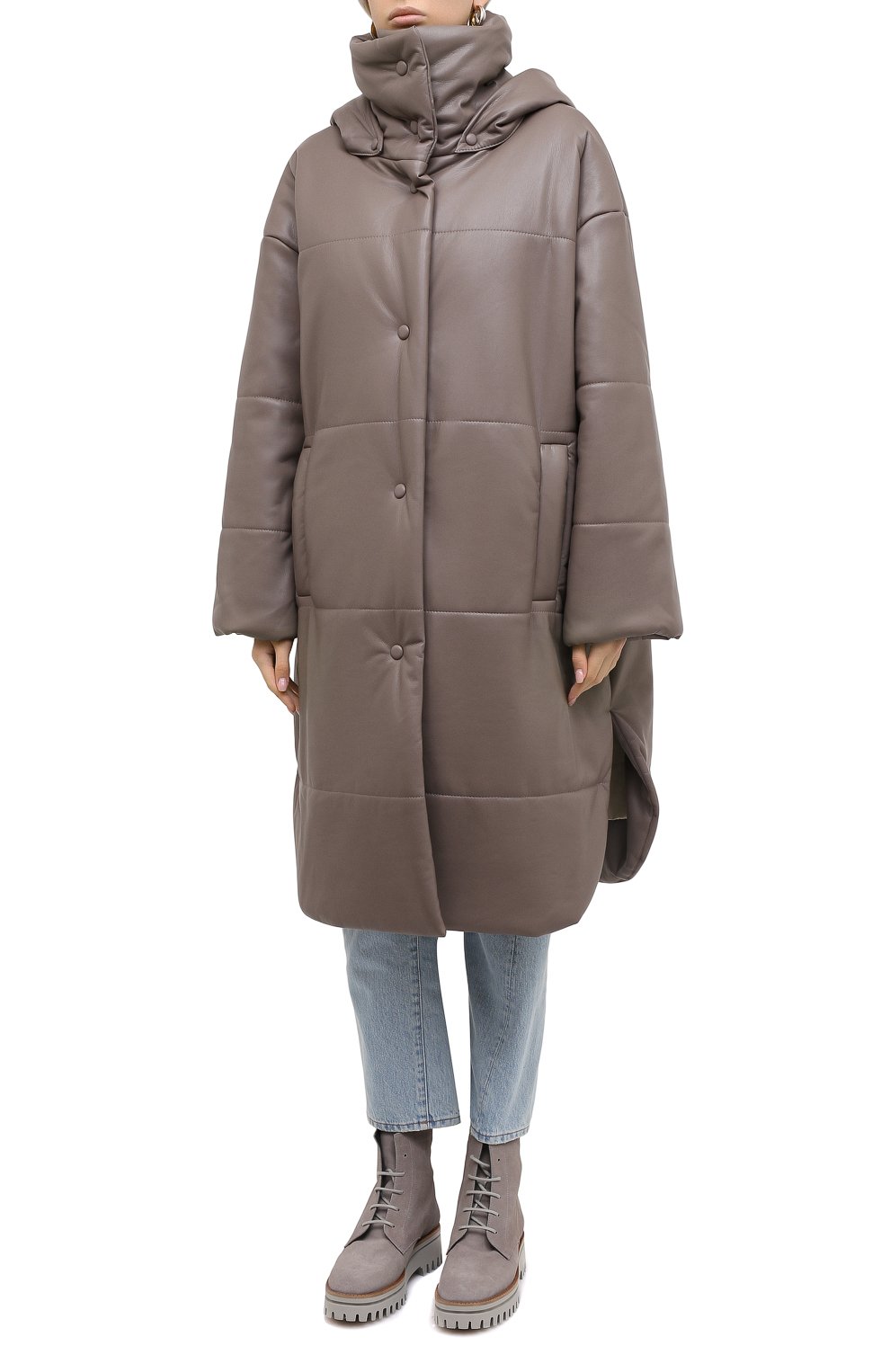 Пальто из экокожи NANUSHKA, арт. ESKA_CLAY_VEGAN LEATHER, фото 3