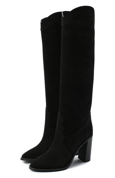 Замшевые сапоги kate SAINT LAURENT, арт. 621265/1NZ00, фото 1