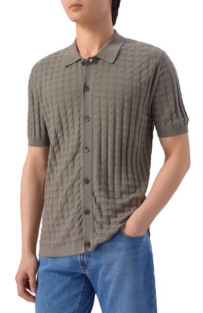 Хлопковая рубашка CORNELIANI, арт. 27M588/2725109, фото 3