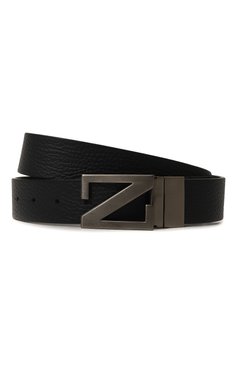 Мужской двусторонний ремень ZEGNA темно-синего цвета, арт. B027UZ/LHB0V | Фото 1 (Материал сплава: Проставлено; Нос: Не проставлено; Материал: Натуральная кожа; Случай: Повседневный)