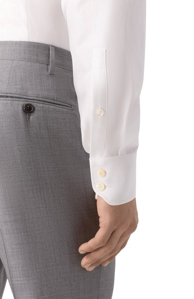 Хлопковая сорочка VAN LAACK белого цвета по цене 25800 руб., арт. VL-RES0-SF/150295, фото 5 Хлопковая сорочка VAN LAACK, арт. VL-RES0-SF/150295, фото 5