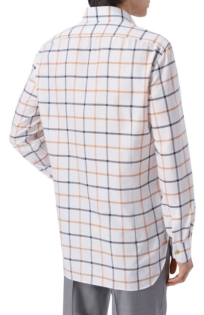 Хлопковая рубашка KITON белого цвета по цене 136500 руб., арт. UCCH09683, фото 4 Хлопковая рубашка KITON, арт. UCCH09683, фото 4