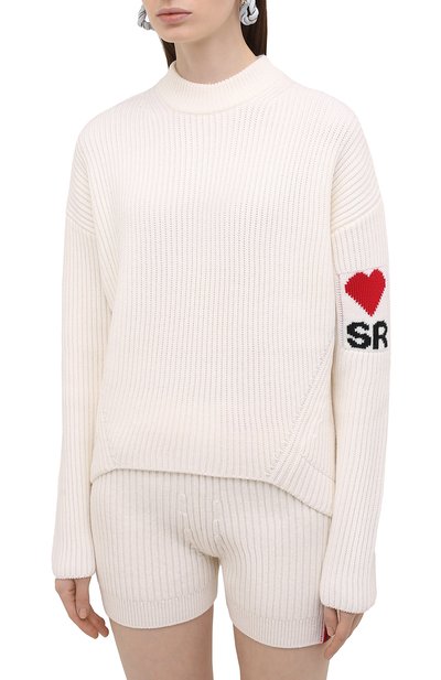 Шерстяной свитер SONIA RYKIEL молочного цвета по цене 26300 руб., арт. 121HC016-AA, фото 3 Шерстяной свитер SONIA RYKIEL, арт. 121HC016-AA, фото 3