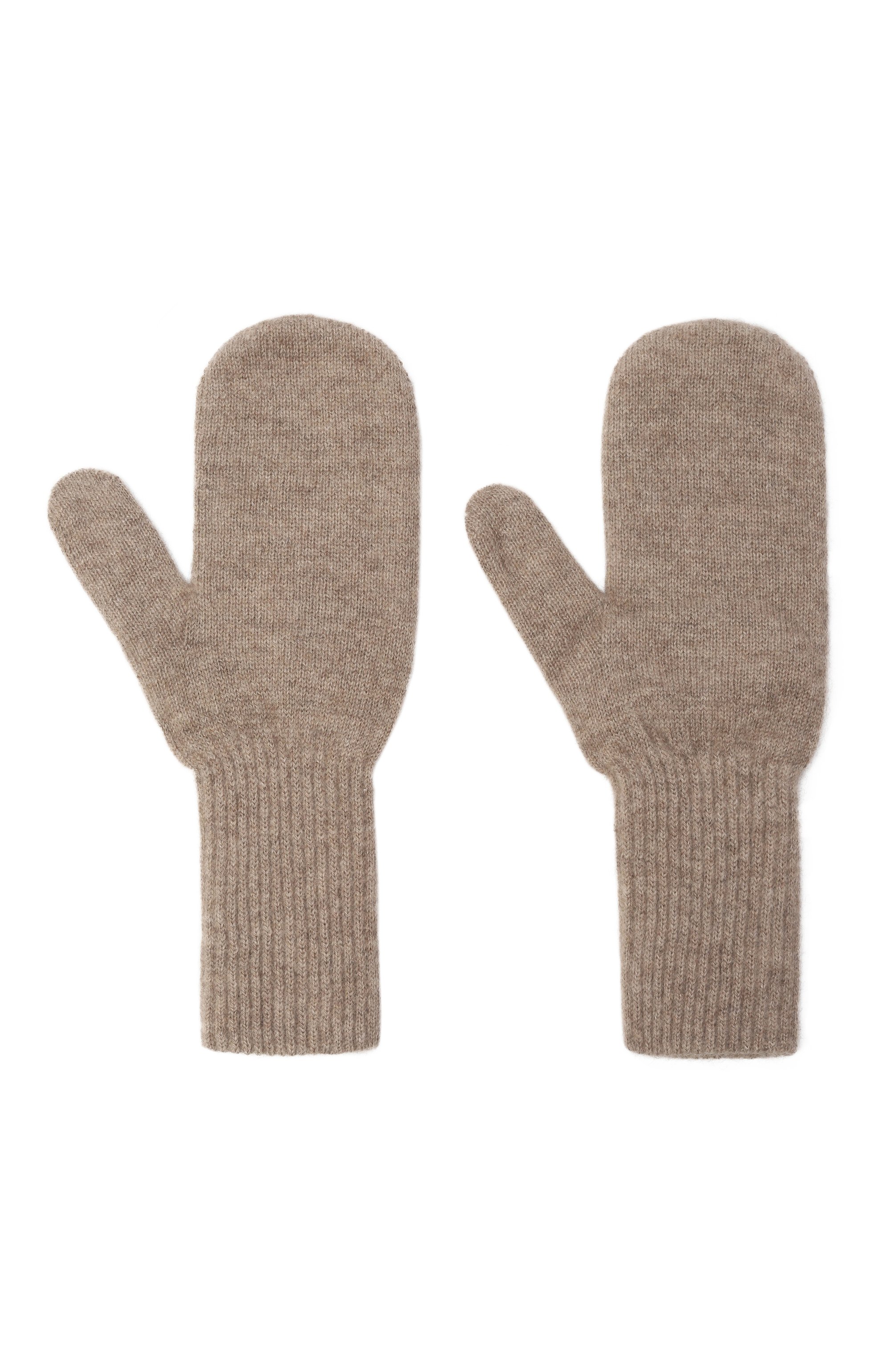 Кашемировые варежки TEGIN бежевого цвета по цене 15800 руб., арт. 1641-004, фото 3 Кашемировые варежки TEGIN, арт. 1641-004, фото 3