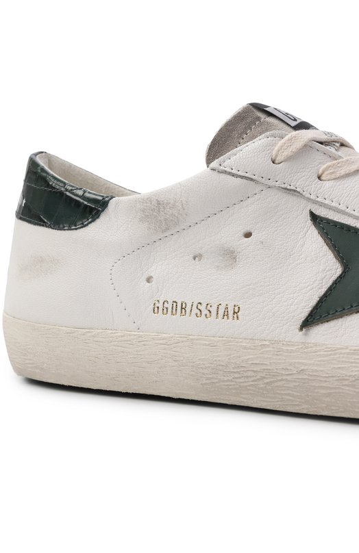 Кожаные кеды Super-Star Golden Goose Deluxe Brand GMF00101.F008113 Белый  GMF00101.F008113 Фото 6