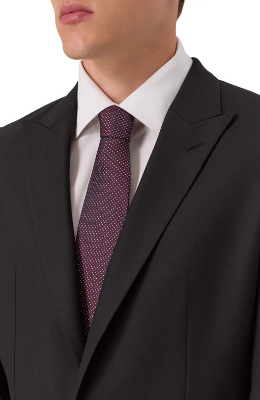 Шелковый галстук Corneliani 26U302-2620303 Бордовый  26U302-2620303 Фото 2