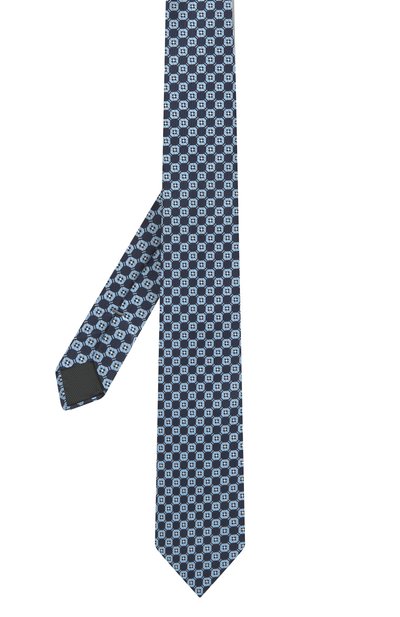 Шелковый галстук ZEGNA голубого цвета по цене 19650 руб., арт. Z2D83T/1UM, фото 2 Шелковый галстук ZEGNA, арт. Z2D83T/1UM, фото 2