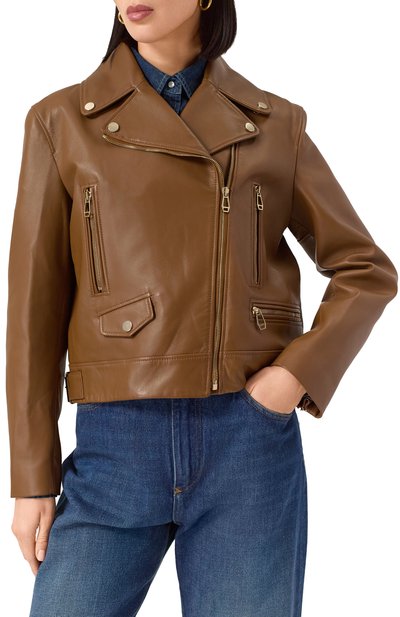 Кожан�ая куртка MVST, арт. ZBCK-Y089, фото 3