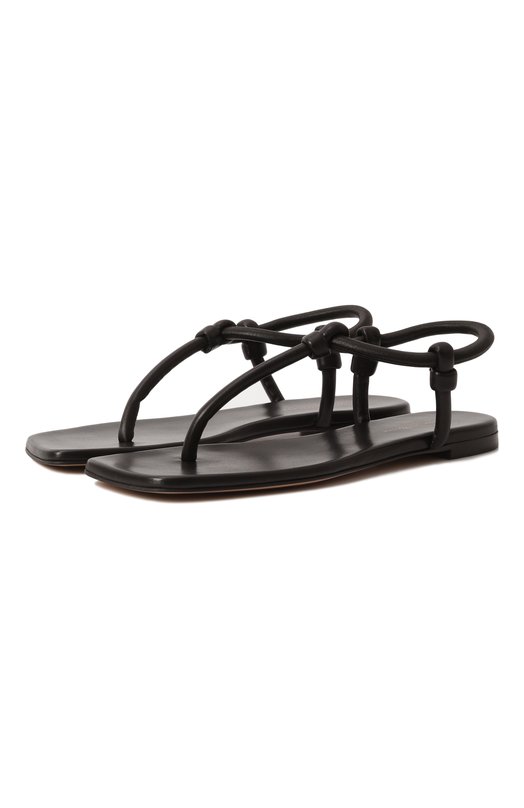 Кожаные сандалии Juno Gianvito Rossi G32395.05CU0.NAPNER0 Чёрный G32395.05CU0.NAPNER0