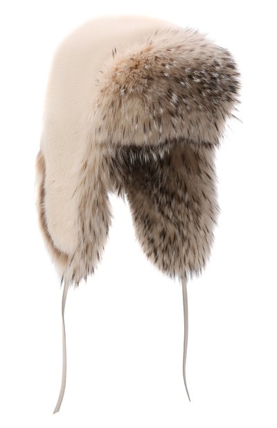 Шапка-ушанка сандра из меха норки и барсука FURLAND, арт. 0139614610005300000, фото 1