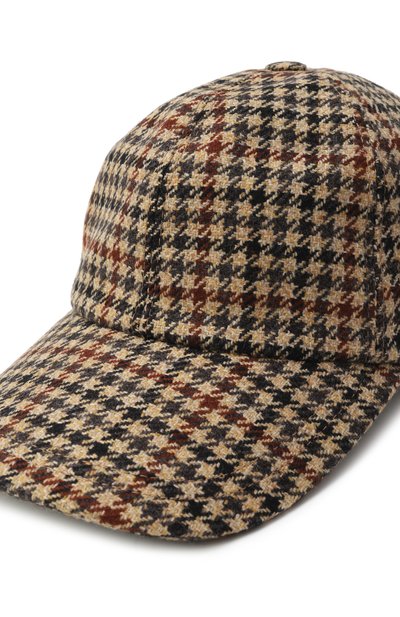 Шерстяная бейсболка LORENA ANTONIAZZI коричневого цвета по цене 30950 руб., арт. CE01M/4991, фото 3 Шерстяная бейсболка LORENA ANTONIAZZI, арт. CE01M/4991, фото 3