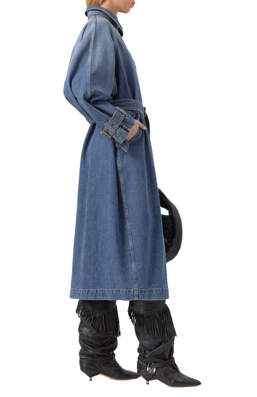 Джинсовый тренч Isabel Marant 25PMA0413FA/C1H01I Голубой  25PMA0413FA/C1H01I Фото 2