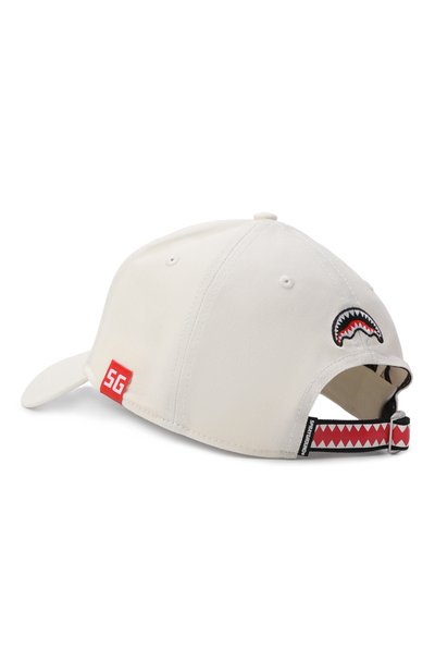 Хлопковая бейсболка SPRAYGROUND, арт. SP15043IV0/BE A SHARK CAP IV0RY
