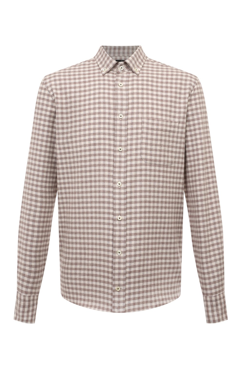 Хлопковая рубашка VAN LAACK темно-бежевого цвета по цене 21450 руб., арт. R0Y-TFK/151927, фото 1 Хлопковая рубашка VAN LAACK, арт. R0Y-TFK/151927, фото 1