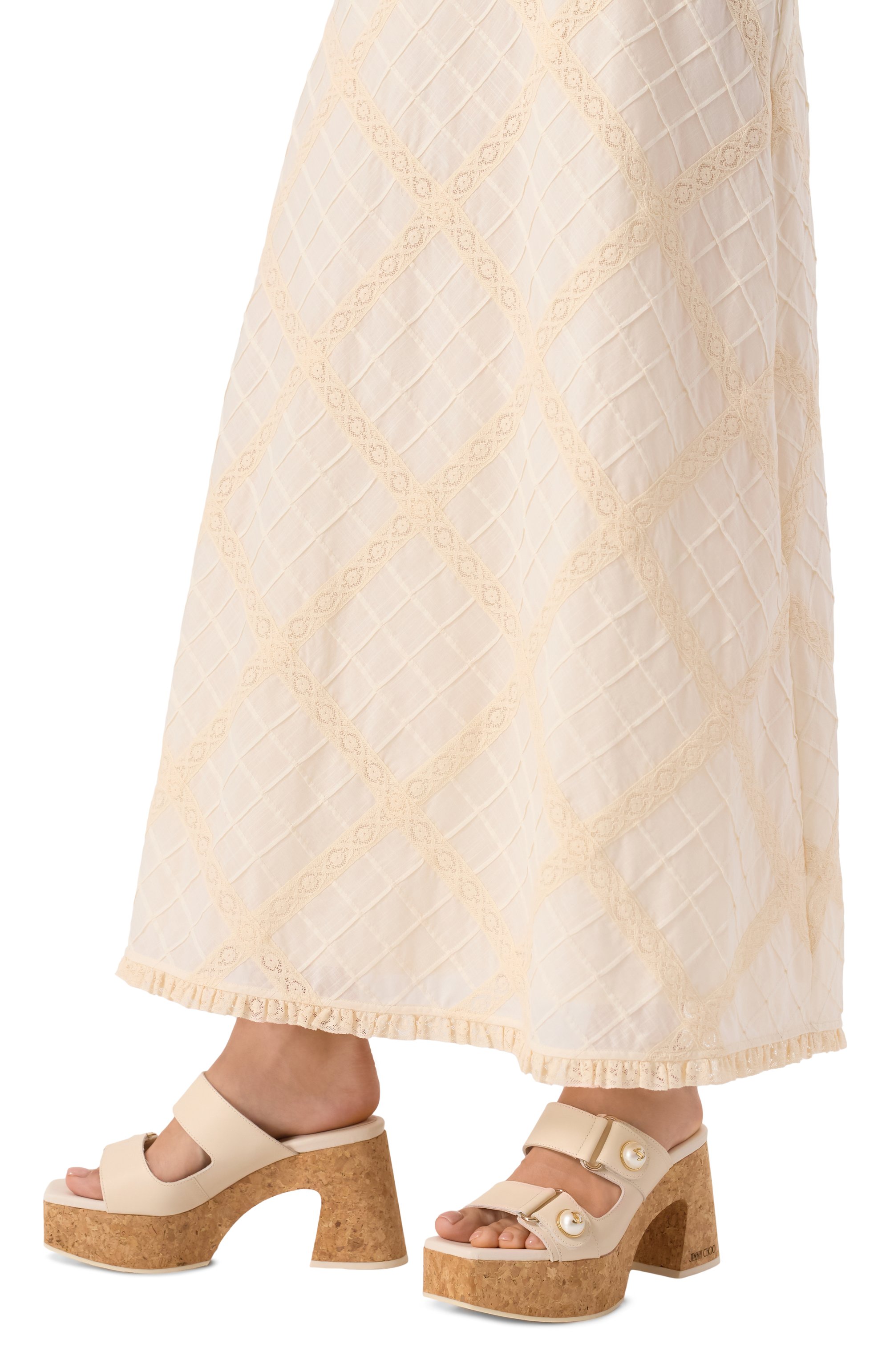 Кожаные сабо fayence 95 JIMMY CHOO, арт. FAYENCE WEDGE 95, фото 3