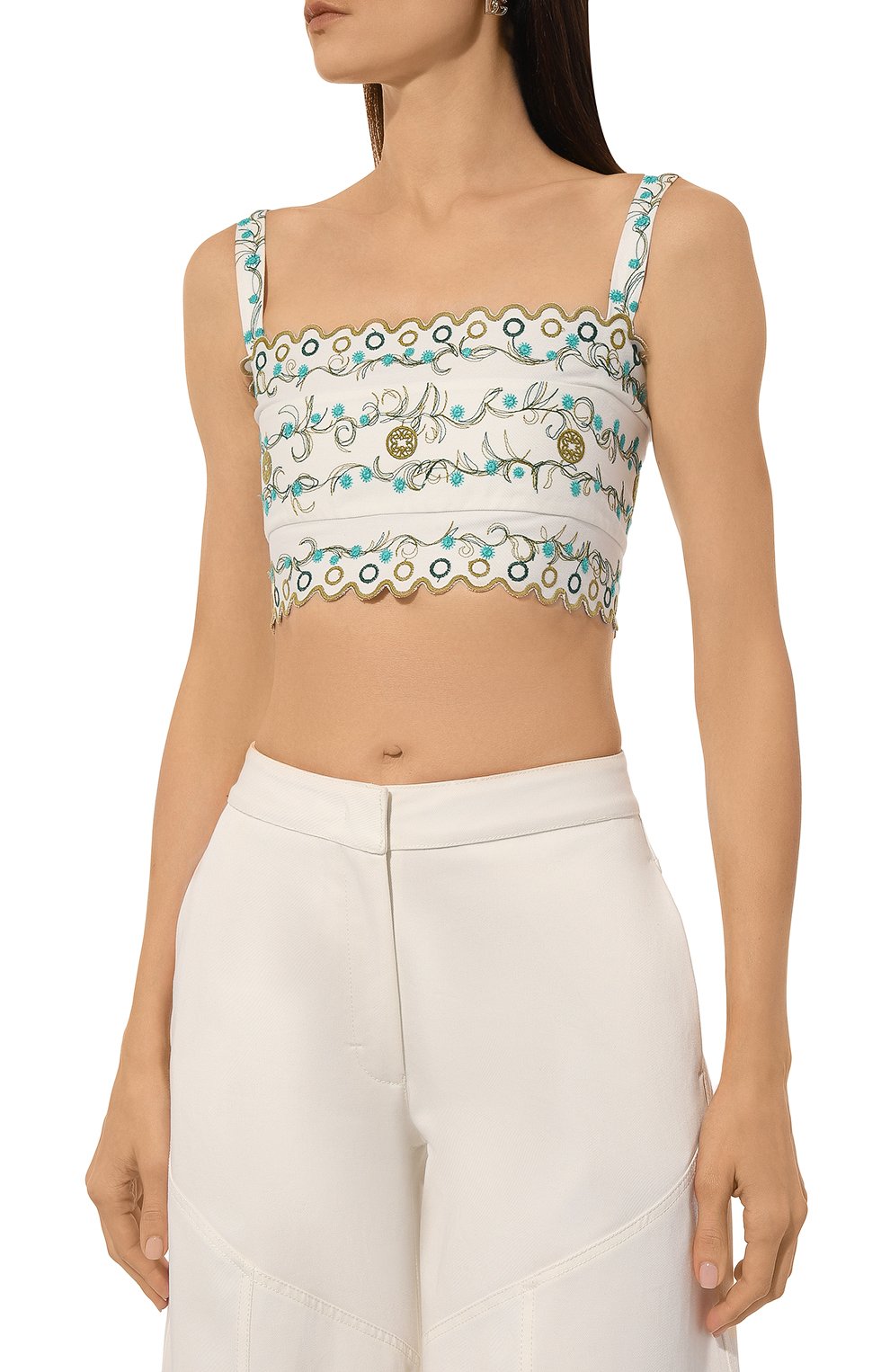 Хлопковый топ ELIE SAAB, арт. T0019N, фото 3