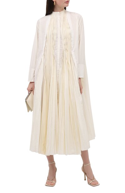 Платье JIL SANDER кремового цвета по цене 237500 руб., арт. JSWS505356-WS442200, фото 2 Платье JIL SANDER, арт. JSWS505356-WS442200, фото 2
