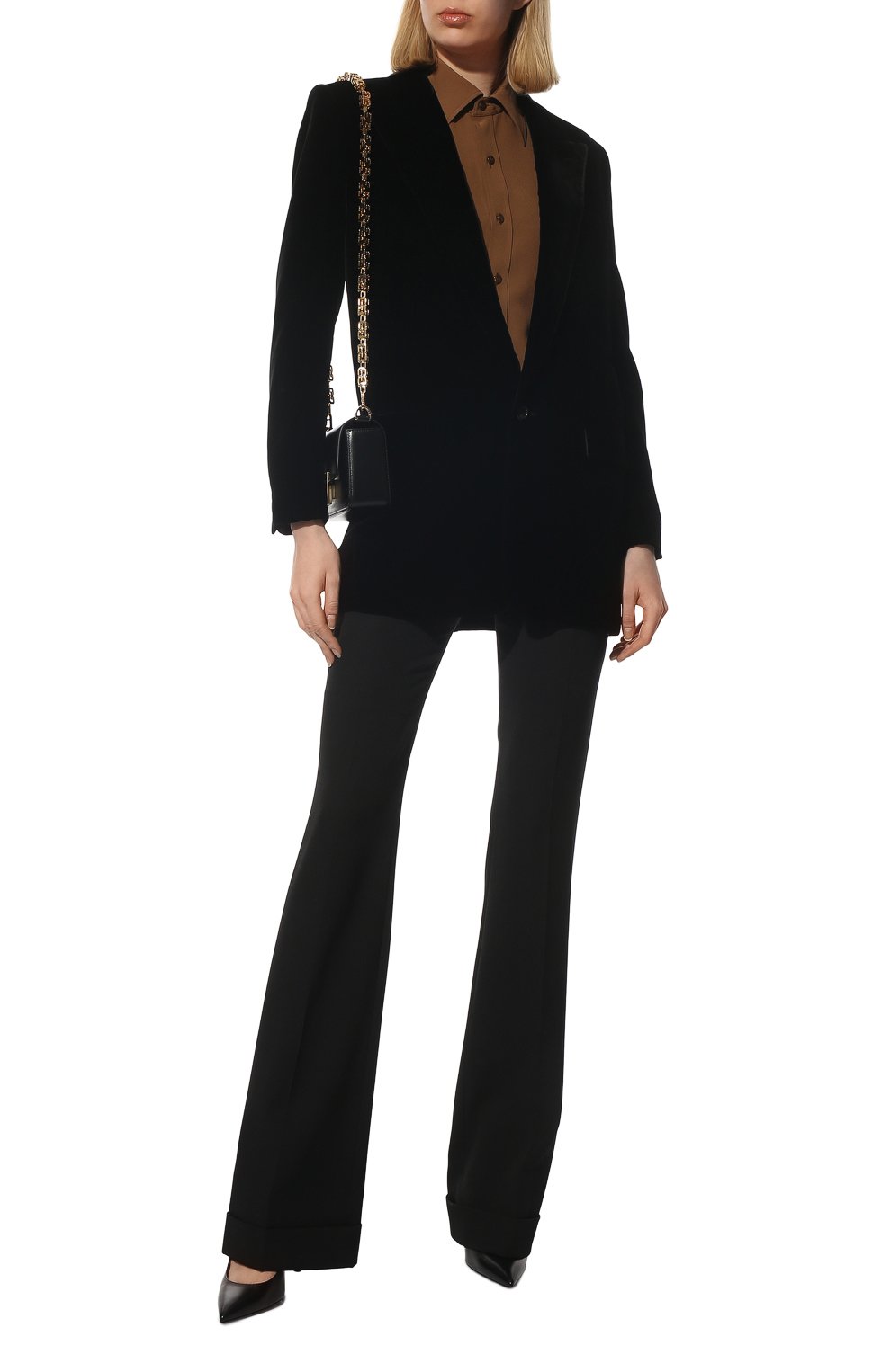 Шелковая рубашка SAINT LAURENT, арт. 690774/Y100W, фото 2