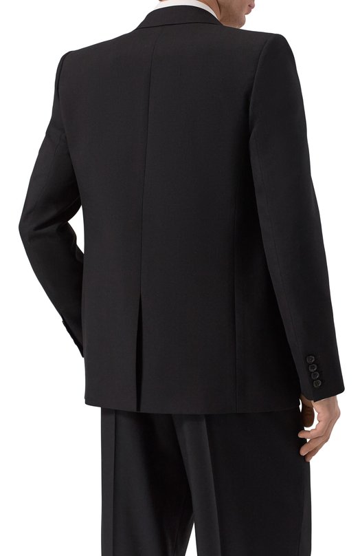 Шерстяной пиджак Saint Laurent 801873/Y404W Чёрный  801873/Y404W Фото 4