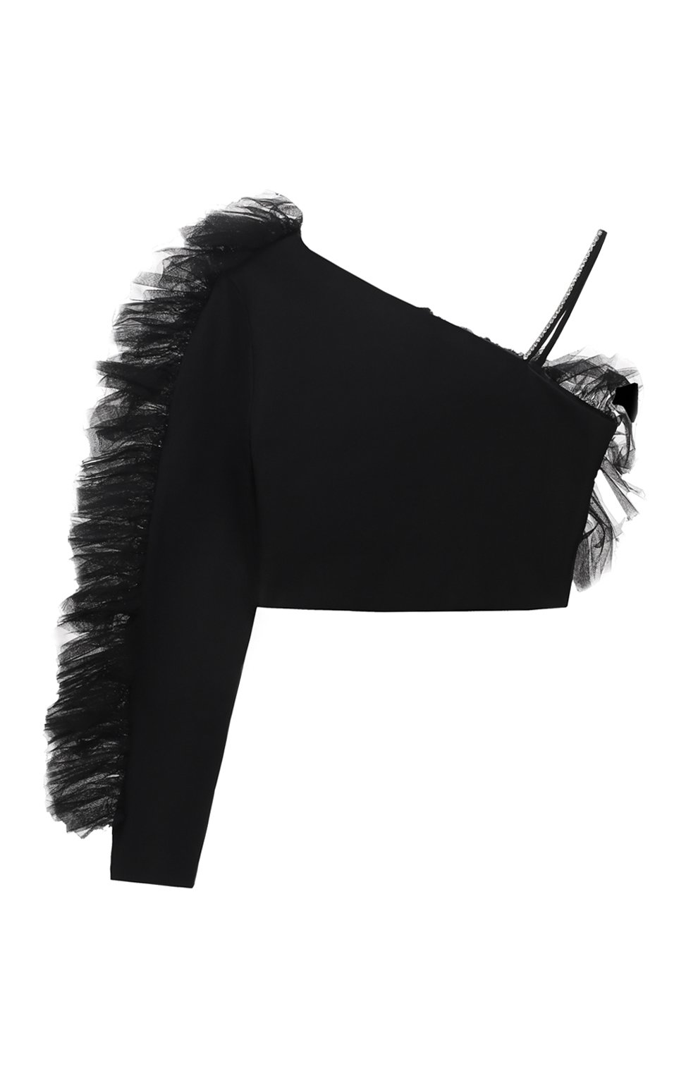 Топ ELISABETTA FRANCHI LA MIA BAMBINA черного цвета по цене 35900 руб., арт. EFT00040/TV654/10A-12A+, фото 2 Топ ELISABETTA FRANCHI LA MIA BAMBINA, арт. EFT00040/TV654/10A-12A+, фото 2