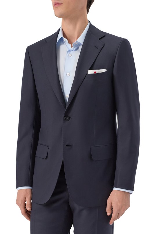 Шерстяной костюм Kiton UA81K0127003 Синий  UA81K0127003 Фото 2