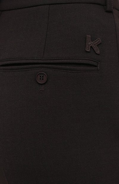 Брюки KENZO темно-коричневого цвета по цене 32300 руб., арт. FA62PA0269CD, фото 5 Брюки KENZO, арт. FA62PA0269CD, фото 5