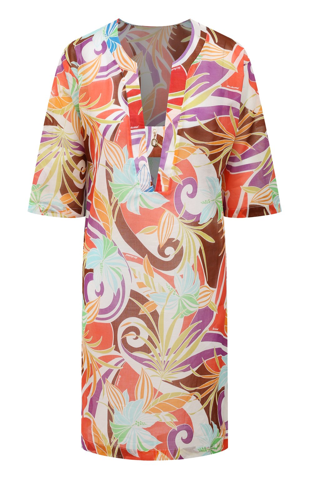 Хлопковая туника LISE CHARMEL разноцветного цвета по цене 27660 руб., арт. ASB4468, фото 1 Хлопковая туника LISE CHARMEL, арт. ASB4468, фото 1