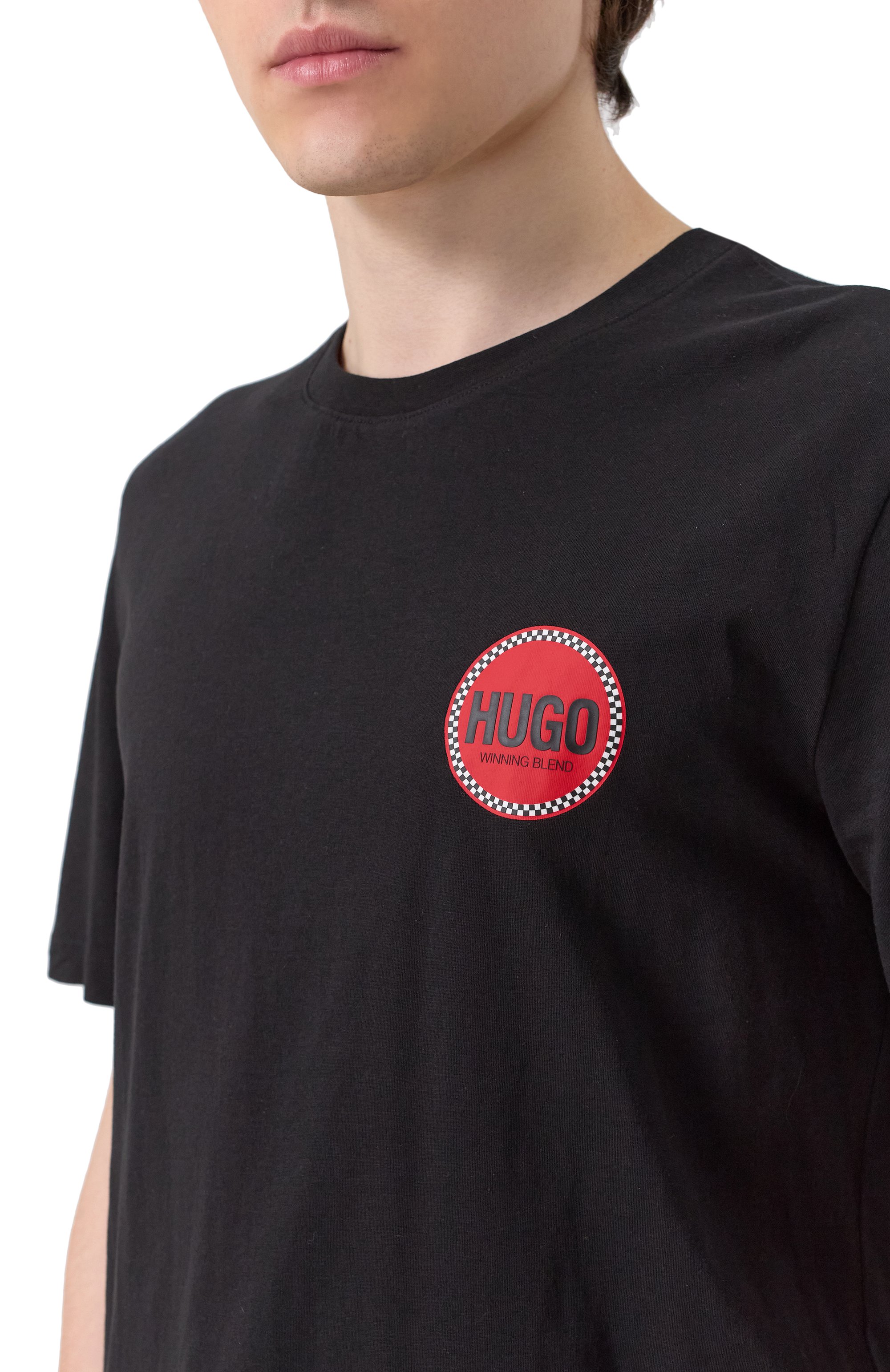 Хлопковая футболка HUGO, арт. 50530641, фото 5