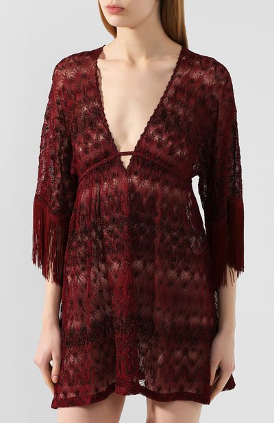 Туника MISSONI бордового цвета по цене 66000 руб., арт. MMQ00119/BR0081, фото 3 Туника MISSONI, арт. MMQ00119/BR0081, фото 3