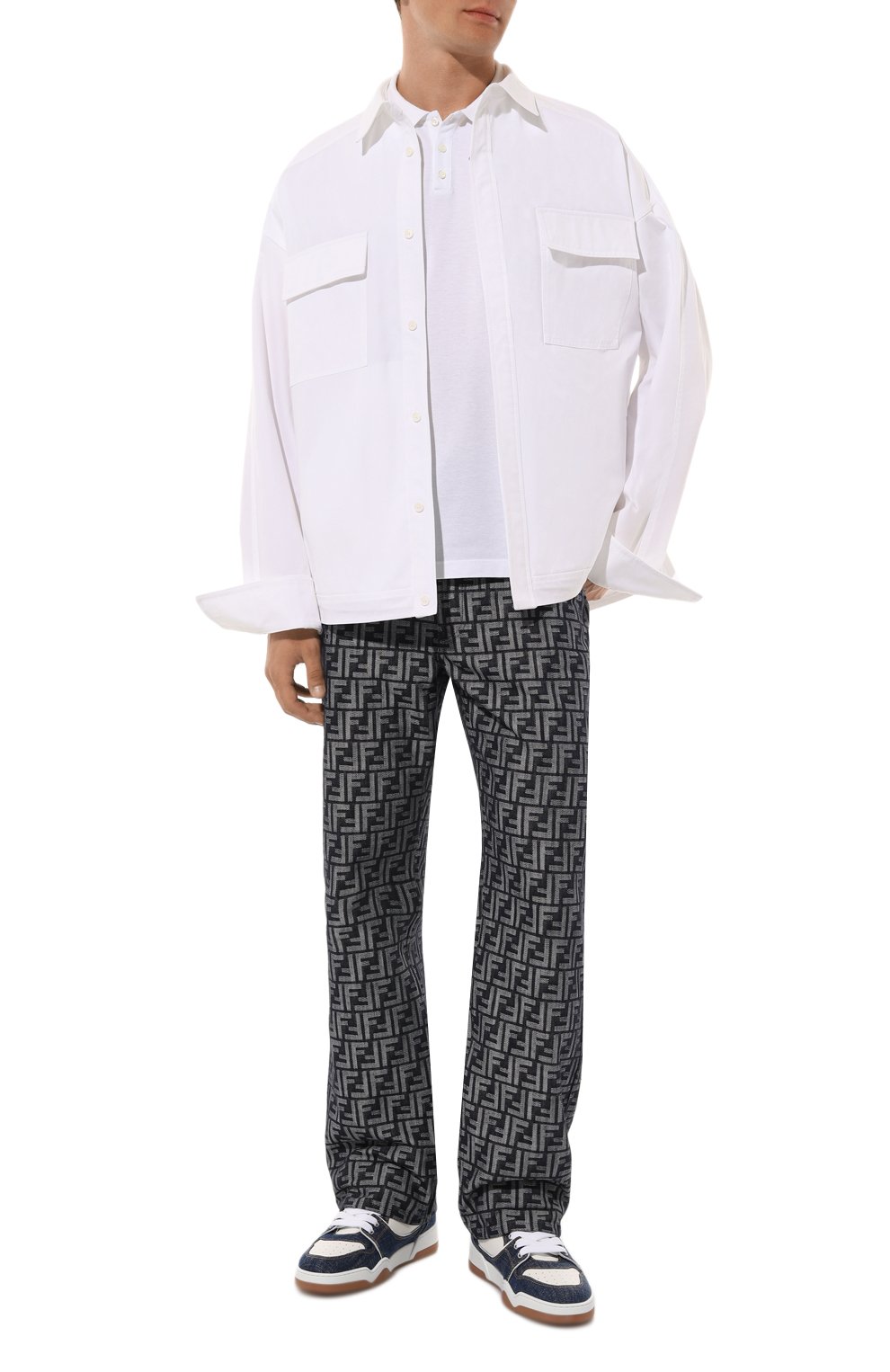 Джинсы FENDI темно-серого цвета по цене 118000 руб., арт. FLP302 AMZ3, фото 2 Джинсы FENDI, арт. FLP302 AMZ3, фото 2