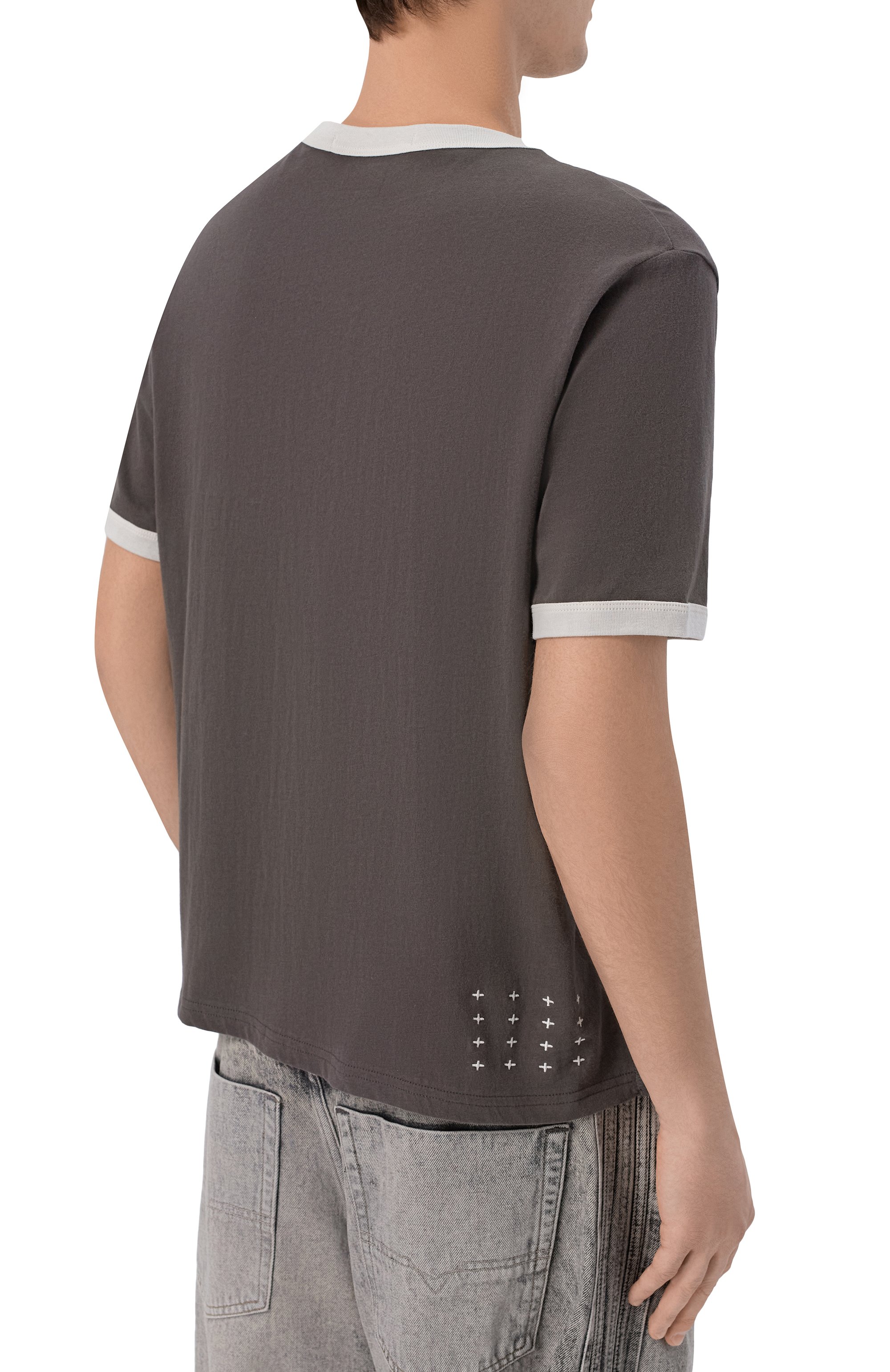 Хлопковая футболка KSUBI темно-серого цвета по цене 15950 руб., арт. MSP26TE011, фото 4 Хлопковая футболка KSUBI, арт. MSP26TE011, фото 4