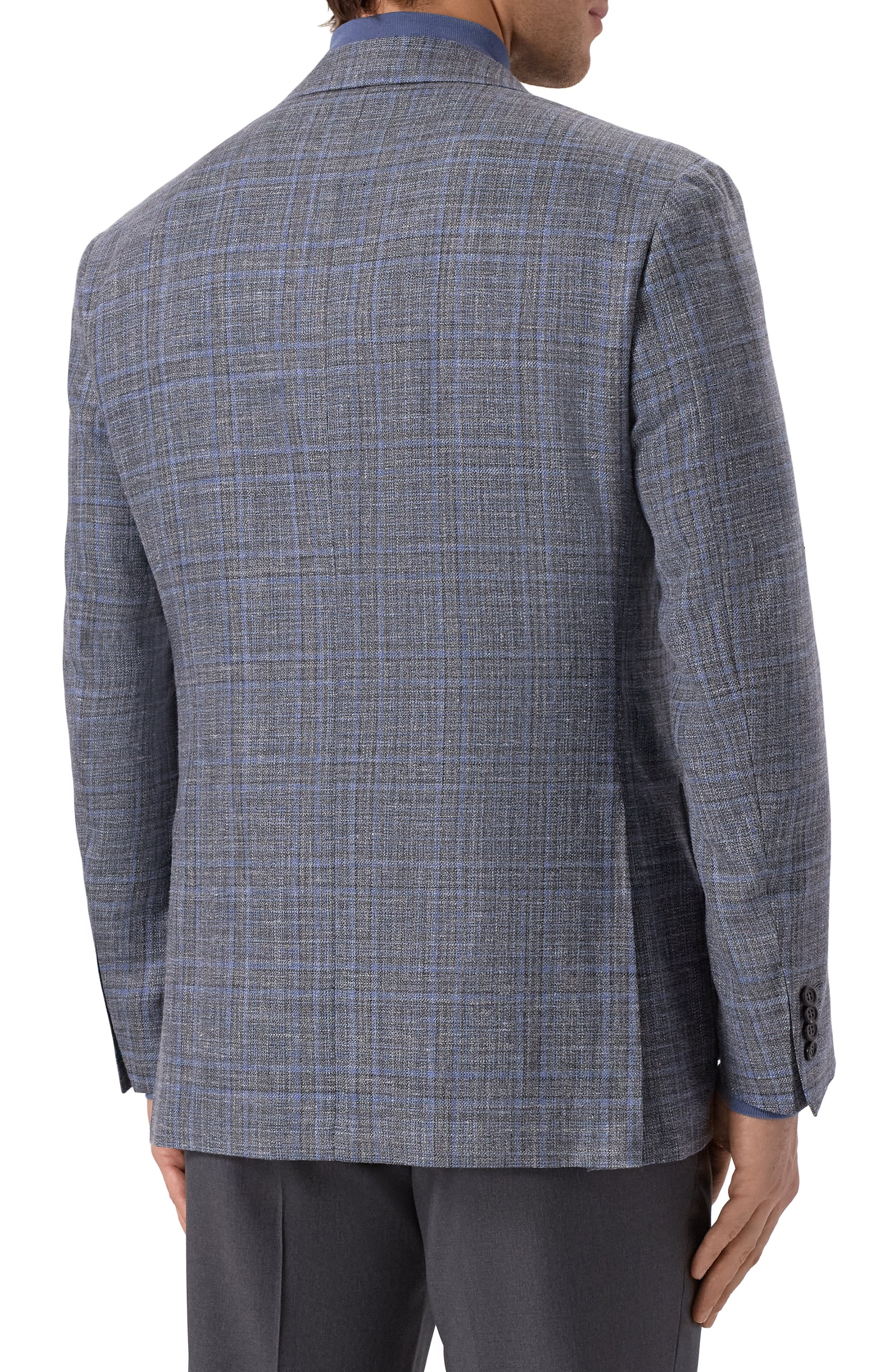 Пиджак из шерсти и шелка CANALI, арт. 23275 CF00447, фото 6