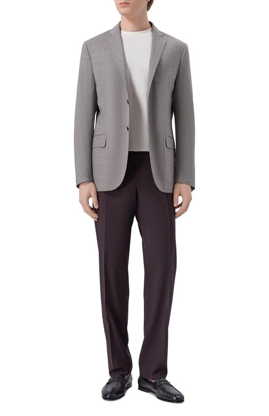 Брюки из шерсти и вискозы Berwich SPIAGGIA 20/ZG1350 Коричневый  SPIAGGIA 20/ZG1350 Фото 2