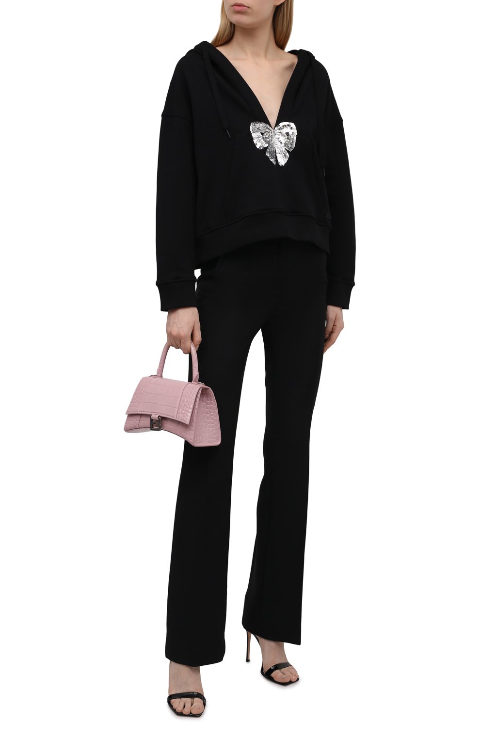 Хлопковое худи VALENTINO черного цвета по цене 145500 руб., арт. XB3MF13U73T, фото 2 Хлопковое худи VALENTINO, арт. XB3MF13U73T, фото 2