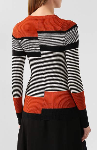 Пуловер из смеси шелка и хлопка PROENZA SCHOULER WHITE LABEL, арт. WL2017362-KS044, фото 4
