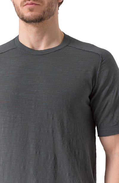 Футболка из хлопка и льна TRANSIT, арт. CFUTRZ8431, фото 5