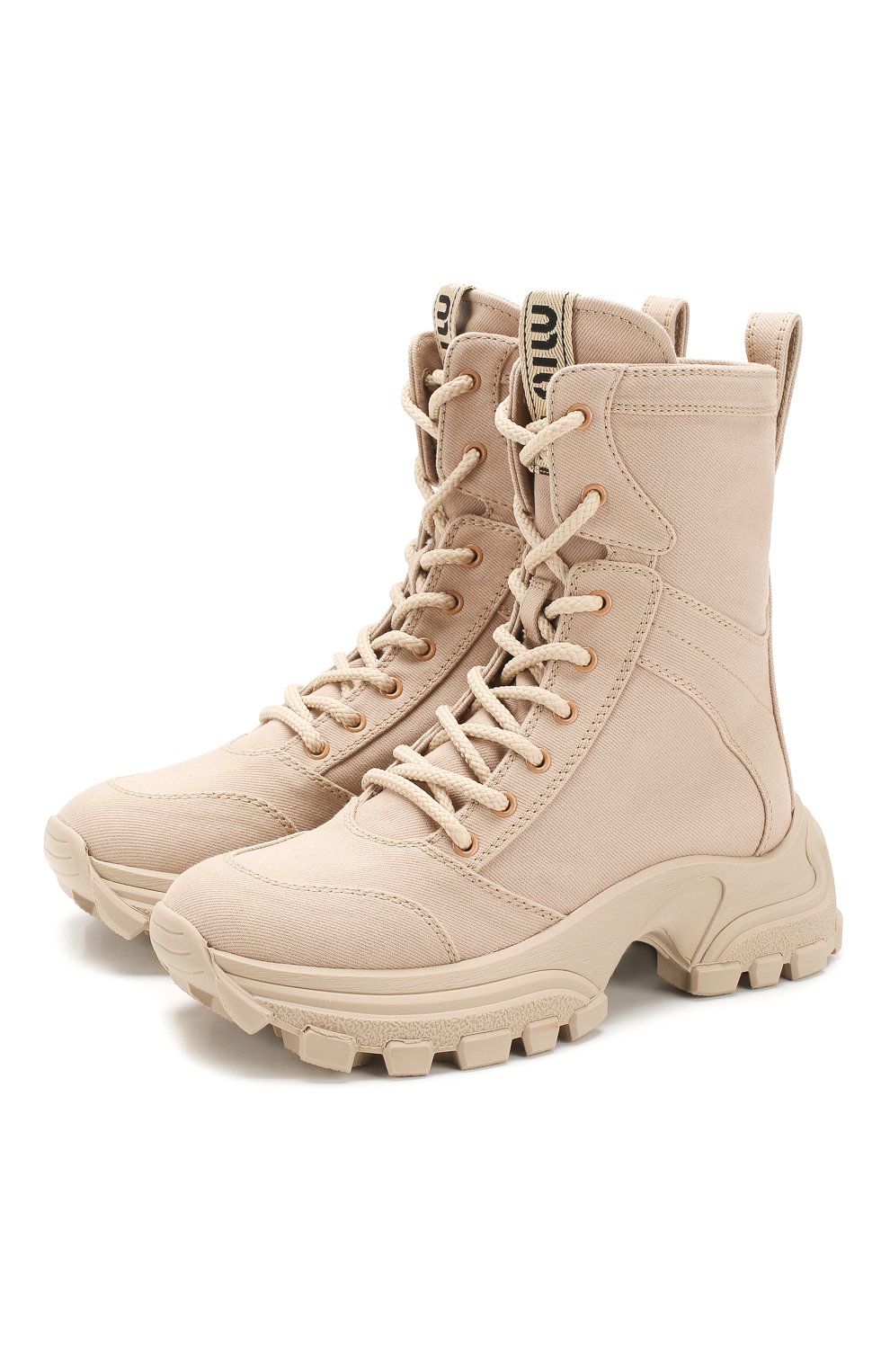 Текстильные ботинки MIU MIU, арт. 5U002D/3AS0, фото 1