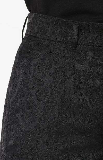 Брюки с отворотами DOLCE & GABBANA черного цвета по цене 79950 руб., арт. FTBDAT/FJRDK, фото 5 Брюки с отворотами DOLCE & GABBANA, арт. FTBDAT/FJRDK, фото 5