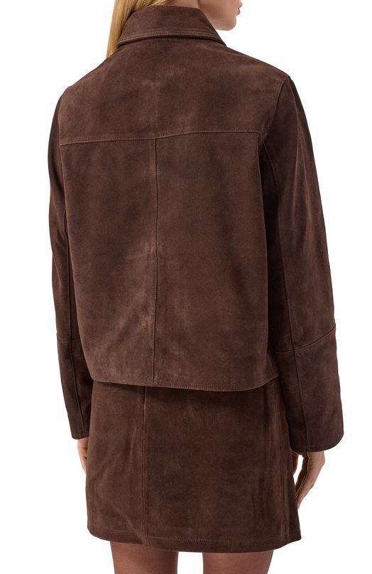 Замшевая куртка Zadig and Voltaire RW0W01262 Коричневый  RW0W01262 Фото 4